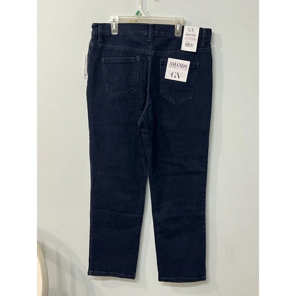 Gloria Vanderbilt Amanda Jeans NWT Women’s Portland Dark Wash Slimming GV 12 - Picture 2 of 7
